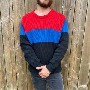 Vintage | Men’s Knit Pull Over Sweater Medium